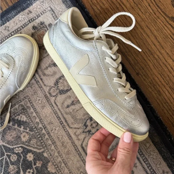 Veja Women's Silver Sneakers - Picture 3 of 3